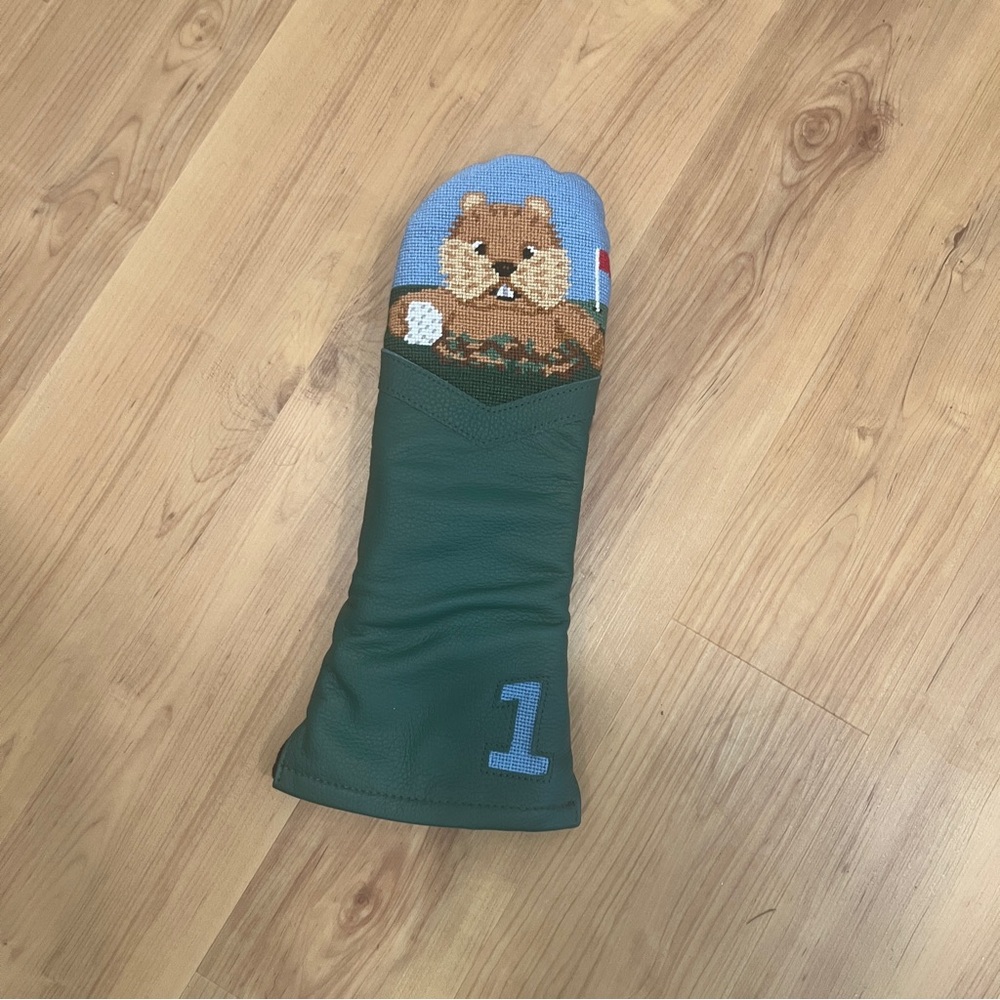 NWT Smathers and Branson Gopher Golf Needlepoint Headcover